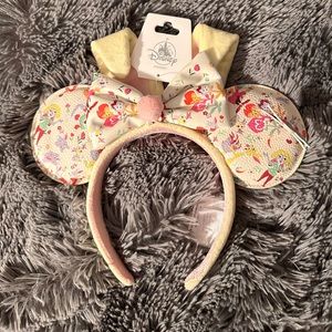 Disney Parks Minnie Mouse Easter Spring Reigning Rabbits Bunny Ear Headband NEW